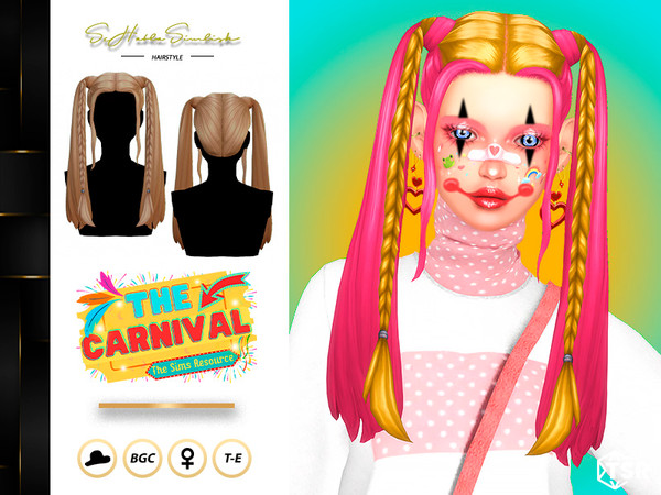 Sims 4 — SHS_Angelica_Hair.package by sehablasimlish — Hope you like it and enjoy it. Maxis Match