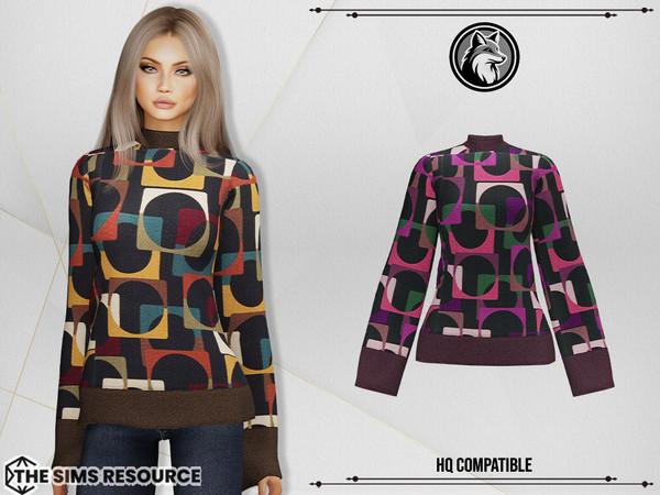 Sims 4 — Melody Sweater by ForLima — 4 Colors