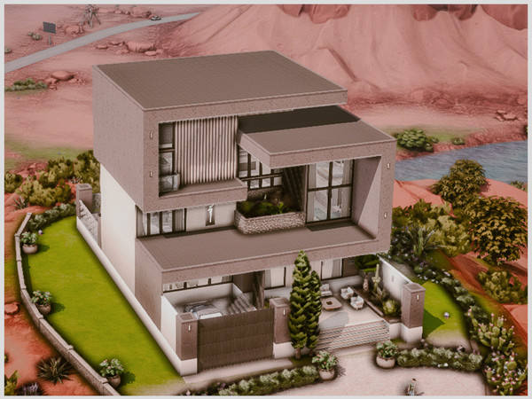 Sims 4 — MM New Modern House 58 by Merin_Martini — My Sims 4 lots some are inspired random pictures that I found on the