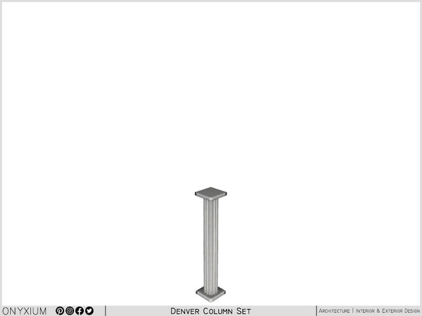 Sims 4 — Denver Decorative Column II by Onyxium — Onyxium@TSR Design Workshop Construction Decor Collection - Belong To