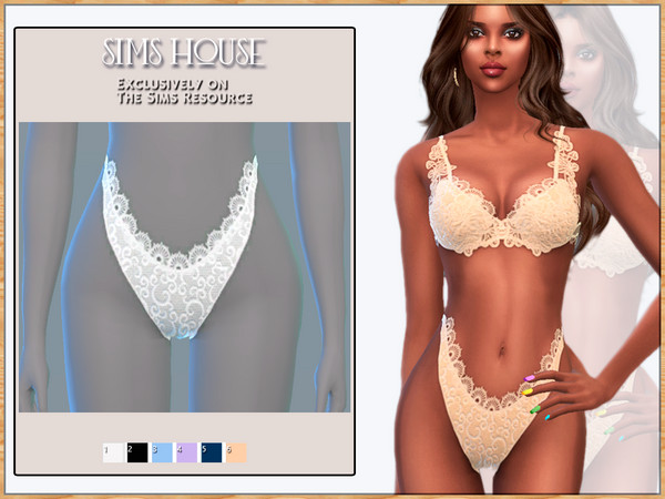 Sims 4 — LACE PANTIES SET by Sims_House — LACE PANTIES SET
