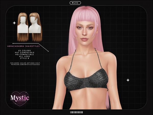 Sims 4 — Abracadabra (Hairstyle)- Style B by Ursidxe — Female