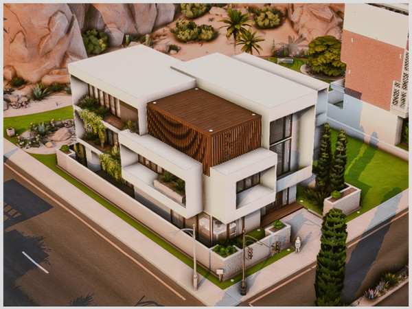 Sims 4 — MM Modern House 63 by Merin_Martini — My Sims 4 lots some are inspired random pictures that I found on the