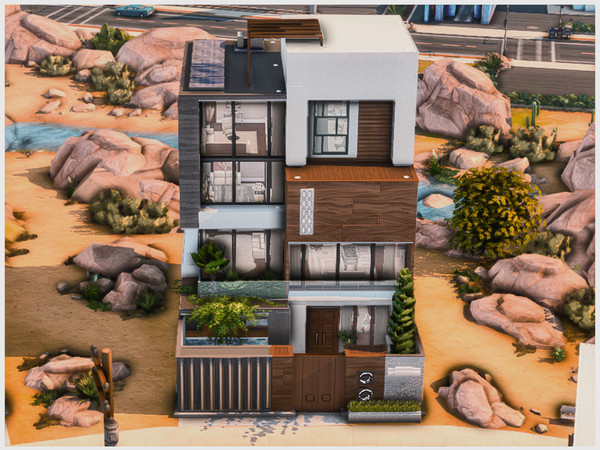 Sims 4 — MM New Modern house 66 by Merin_Martini — My Sims 4 lots some are inspired random pictures that I found on the