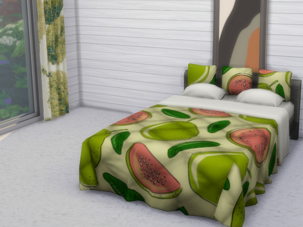 Sims 4 — Seasons crosshatch delight bed - recolour by WinterWildsSims — The Seasons Crosshatch Delight Bed for Sims 4,