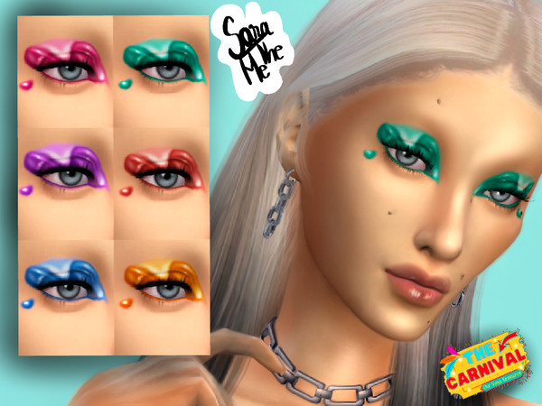 Sims 4 — 08. Carnival Muse Eyeshadow by saratheme — The Carnival is here! What about grabbing the newest Carnival Muse