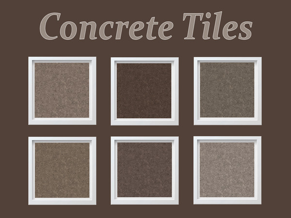 Sims 4 — Concrete tiles by Veresk_Veresk — I decided to create a concrete floor in classic colors because I noticed they