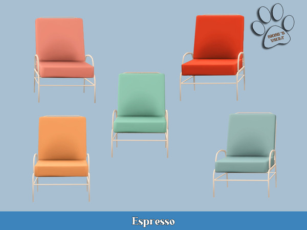 Sims 4 — Espresso - Chair by siomisvault — I brings you a summer set haha because right now in Argentina is super hot so