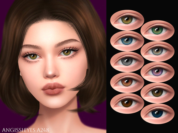 Sims 4 — EYES A248 by ANGISSI — PREVIEWS MADE USING HQ MOD Facepaint category