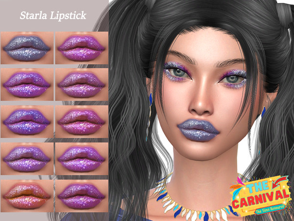 Sims 4 — TheCarnival Starla Lipstick by Layla — Previews were made using HQ Mod