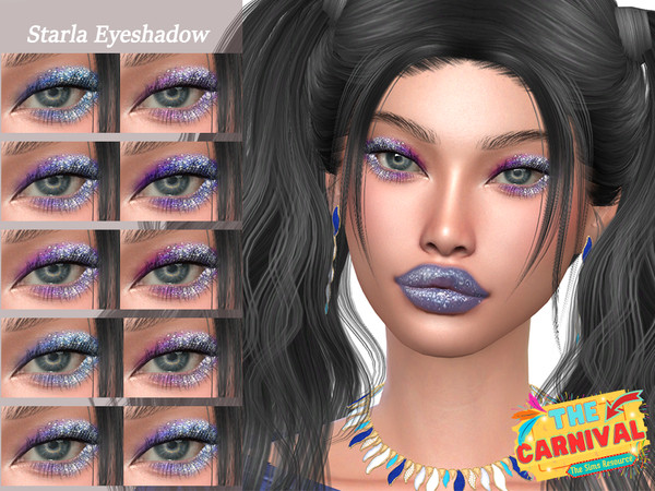 Sims 4 — TheCarnival Starla Eyeshadow by Layla — Previews were made using HQ Mod