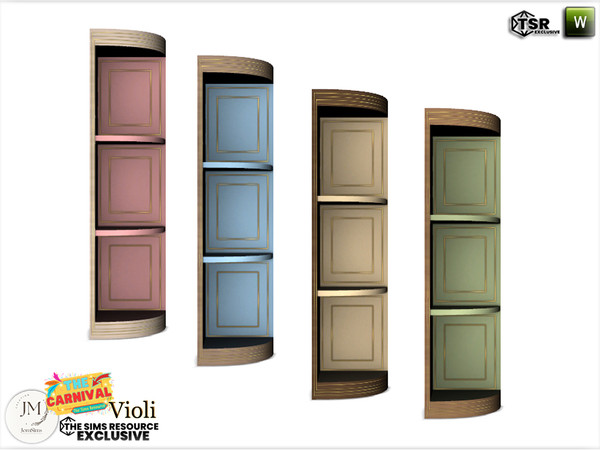 Sims 4 — The carnival Violi corner furniture1 by jomsims — Step into a world of softness and whimsy with the Violi