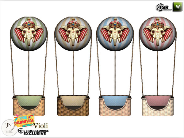 Sims 4 — The carnival Violi seat baloon by jomsims — Step into a world of softness and whimsy with the Violi Nursery Set