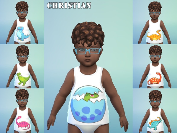 Sims 4 — Christian by kaitlynisms — a recolor of a toddlers shirt