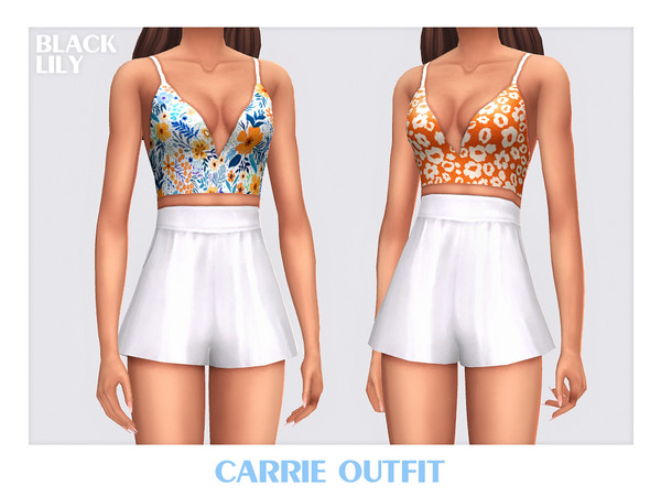 Sims 4 — Carrie Outfit by Black_Lily — YA, A, Teen
