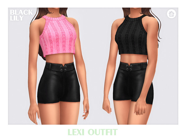Sims 4 — Lexi Outfit by Black_Lily — YA, A, Teen