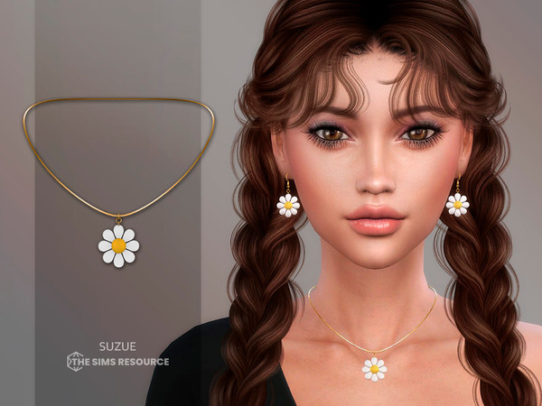 Sims 4 — Spring Necklace by Suzue — New Mesh (Suzue)
