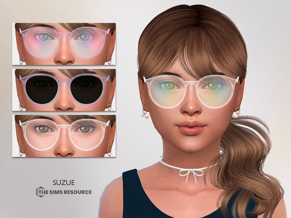 Sims 4 — Leo Glasses Child by Suzue — New Mesh (Suzue)