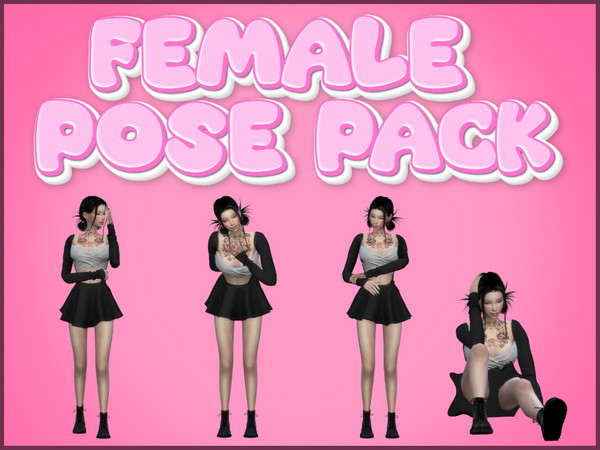 Sims 4 — Female Pose Pack V.1 by Levellt — Hello Sims4 friends,