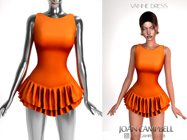 Sims 4 — VANNE DRESS by Joan_Campbell_Beauty_ — 12 swatches Custom thumbnail Original mesh