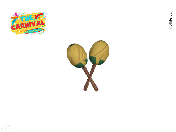 Sims 4 — Riptide CC Carnival Vibes Collection Maracas by Riptidecc — The Carnival Vibes 2025 Collection transforms your