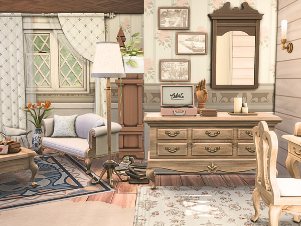 The Sims Resource | Vintage Living Room