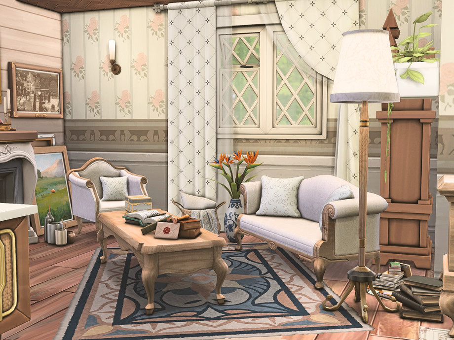 The Sims Resource | Vintage Living Room