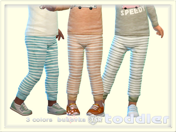 Sims 4 — Pants Speed by bukovka — Stylish pants for toddlers only for boys in 3 color options. Installed separately,