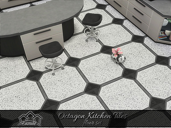Sims 4 — Octagon Kitchen Tiles floor2 by Emerald — Octagon tile is a stylish modern timeless flooring.(floor set)