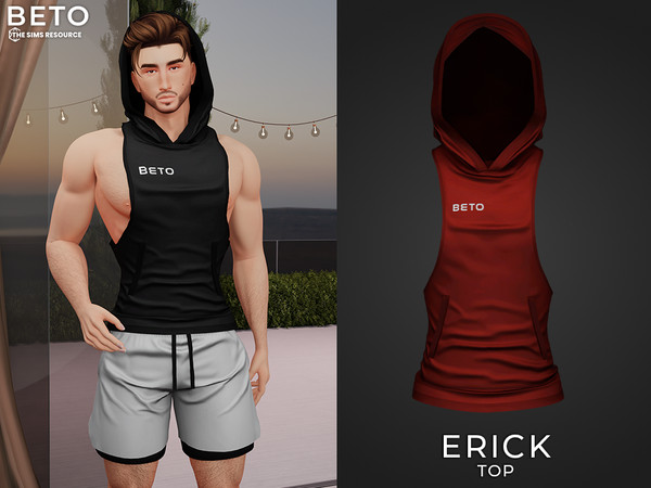 Sims 4 — Erick (Top) by Beto_ae0 — Sportswear for men, enjoy it