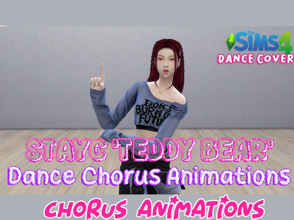Sims 4 — STAYC - 'TEDDY BEAR' Dance Cover Animations by Marilyly22 — Do you like my Animations? Support me on Patreon -