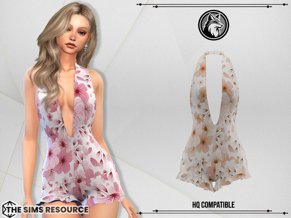 Sims 4 — Vanessa Swim Suit by ForLima — 4 Colors