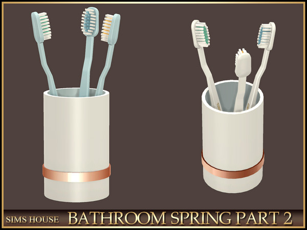 Sims 4 — Sims House TOOTHBRUSHS | BATHROOM SPRING PART 2 by Sims_House — BATHROOM SPRING PART 2