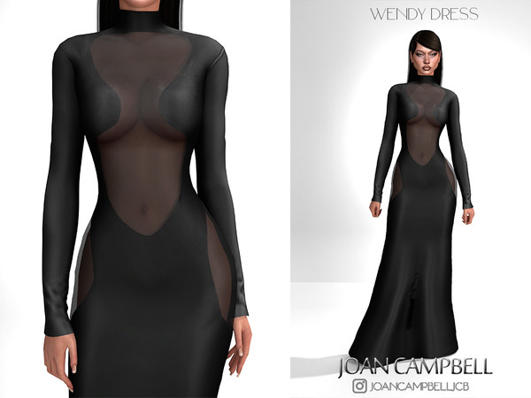 Sims 4 — WENDY DRESS by Joan_Campbell_Beauty_ — 4 swatches Custom thumbnail Original mesh