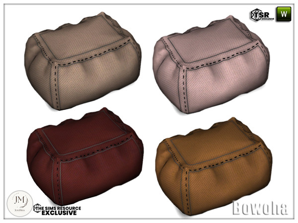 Sims 4 — Bowoha bedroom puff1 by jomsims — Bowoha bedroom