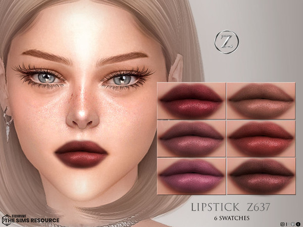 Sims 4 — LIPSTICK Z637 by ZENX — Base Game