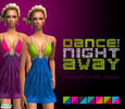Sims 2 — Dance The Night Away Dresses by 06bek — A collection of 7 colourful party dresses in two-tone fabric with