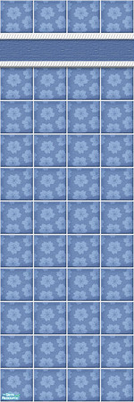 Sims 2 — Studio K Wallflower - Dark Cornflower by StudioKhagerks — 