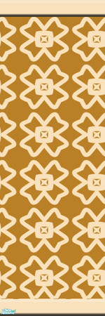 Sims 2 — Friday 18 by KittenKiss — These wild stencilled walls are bound to make a statement. It might be just a