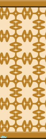 Sims 2 — Friday 17 by KittenKiss — These wild stencilled walls are bound to make a statement. It might be just a