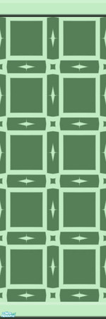 Sims 2 — Friday 14 by KittenKiss — These wild stencilled walls are bound to make a statement. It might be just a