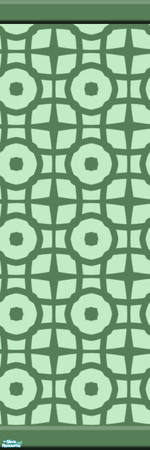 Sims 2 — Friday 13 by KittenKiss — These wild stencilled walls are bound to make a statement. It might be just a