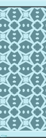 Sims 2 — Friday 10 by KittenKiss — These wild stencilled walls are bound to make a statement. It might be just a