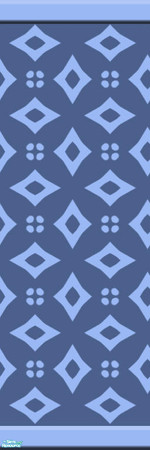 Sims 2 — Friday 8 by KittenKiss — These wild stencilled walls are bound to make a statement. It might be just a