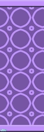 Sims 2 — Friday 6 by KittenKiss — These wild stencilled walls are bound to make a statement. It might be just a