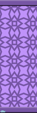 Sims 2 — Friday 5 by KittenKiss — These wild stencilled walls are bound to make a statement. It might be just a