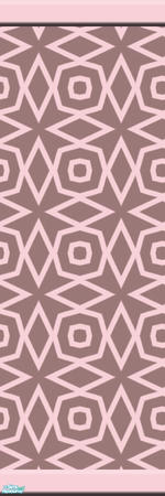 Sims 2 — Friday 2 by KittenKiss — These wild stencilled walls are bound to make a statement. It might be just a