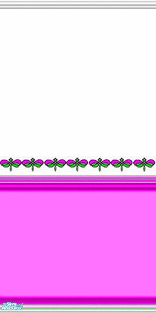 Sims 2 — Dragonfly in Fushia - Dragonfly Fushia by Little Zip — Wall paper - part of the Dragonfly in Fushia set. Little