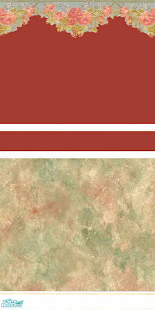 Sims 2 — Macroon Rose by darci321 — This was an experment in wallpaper textures and designs that matched. 