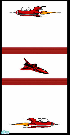 Sims 2 — \'My Little Starship\' Bedroom Collection: Wall Central by shadow66 — From \'My Little Starship\' Bedroom